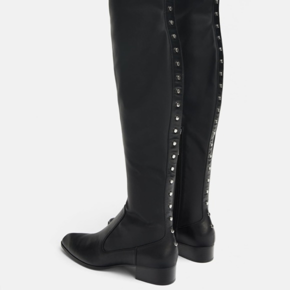 Zara Shoes - Zara Studded Thigh High Boots